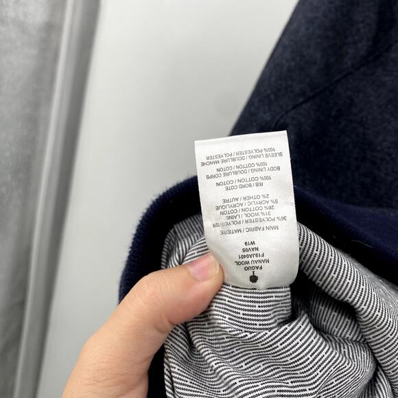 Faguo blue wool blend full zip jacket - Picture 6 of 6